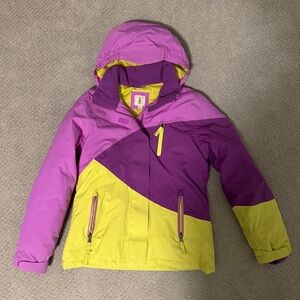 Lands' End Kids Colorblock Puffer Jacket